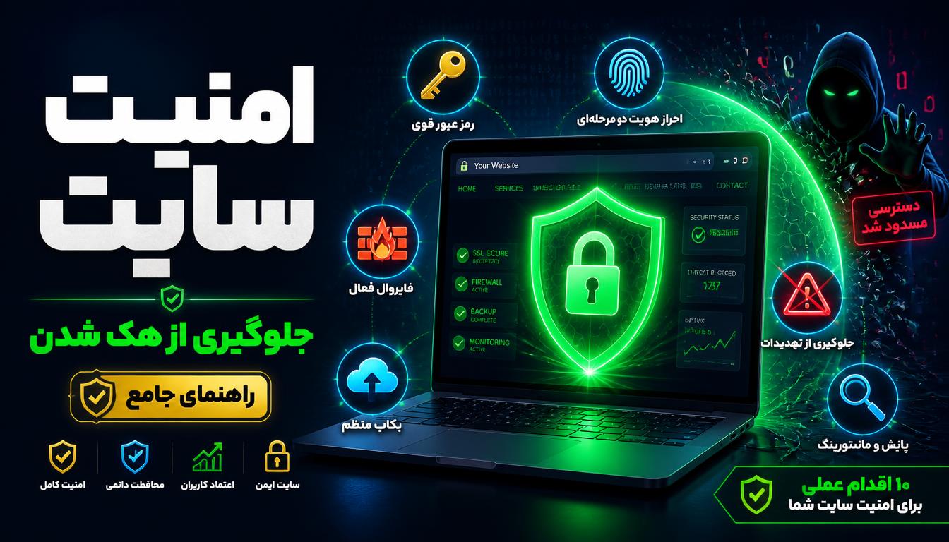 امنیت سایت | چگونه از هک شدن جلوگیری کنیم؟ راهنمای جامع و مستقل از فریم‌ورک